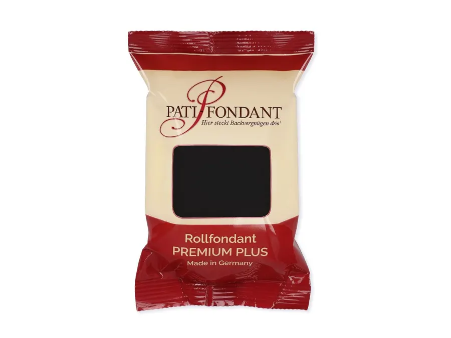 Německá černá potahovací hmota PATI PREMIUM balení 250g