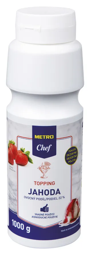 Topping METRO Chef s příchutí jahoda 1 kg