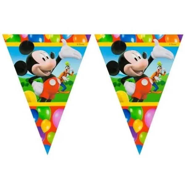 Barevná vlaječková girlanda Mickey Playful 230 cm