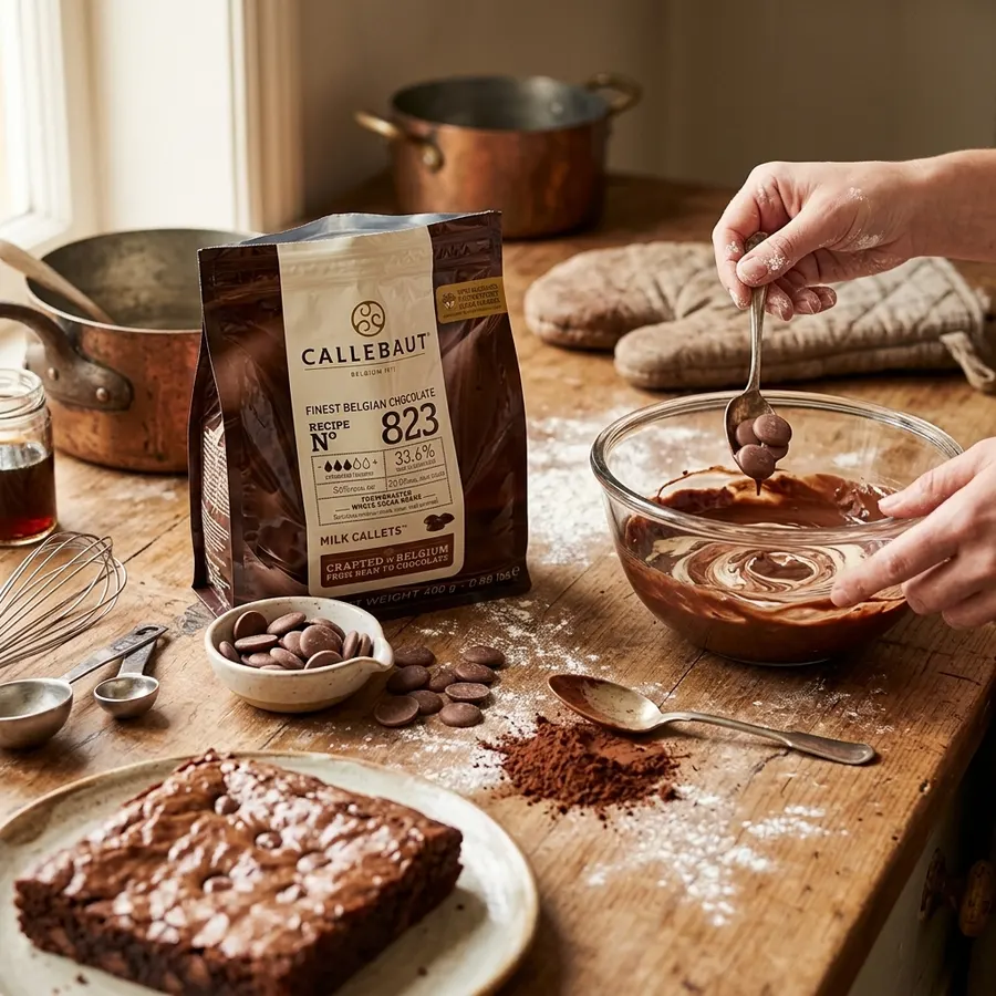 Peletky belgické mléčné čokolády Callebaut 823
