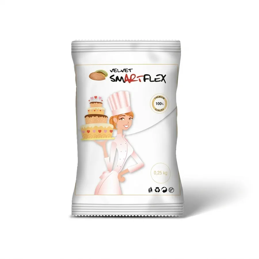 Bílá dortová potahovací hmota Smartflex mandle 250 g