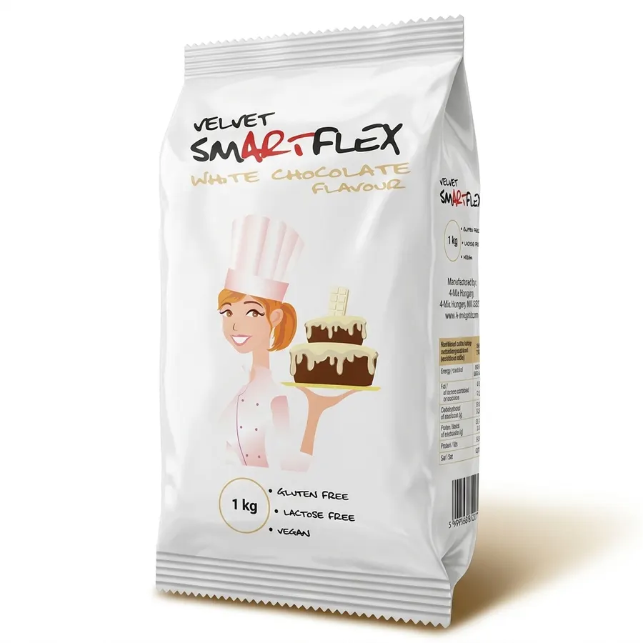 Bílá čokoládová potahovací hmota Smartflex 1 kg balení
