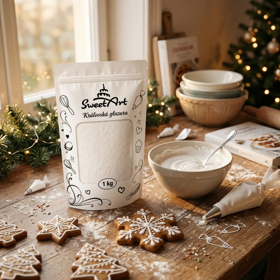Balení bílé královské glazury FunCakes 1 kg