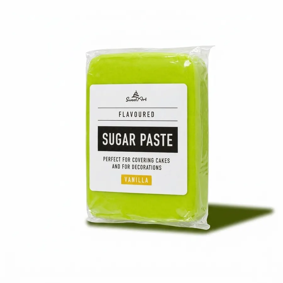 Neonově zelená vanilková potahovací hmota SweetArt 250g