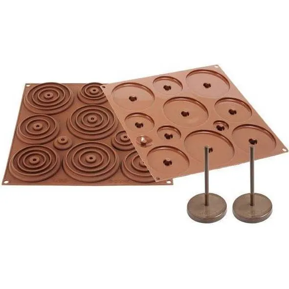 Silikonová forma Silikomart na 3D čokoládové kraslice se stojánky