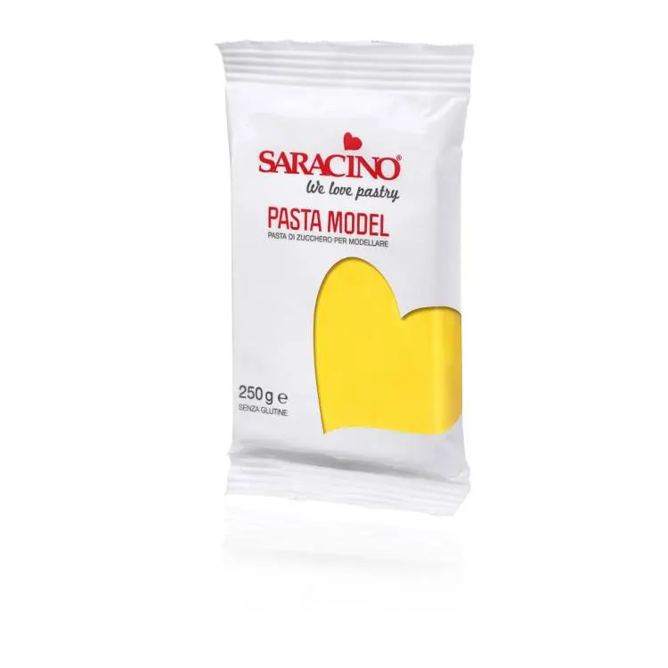 Žlutý modelovací fondán Saracino na figurky a květy