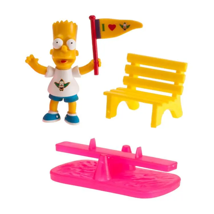 Plastová figurka Bart Simpson s houpačkou a lavičkou