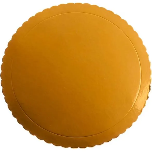 Zlatá kulatá podložka pod dort Dekora