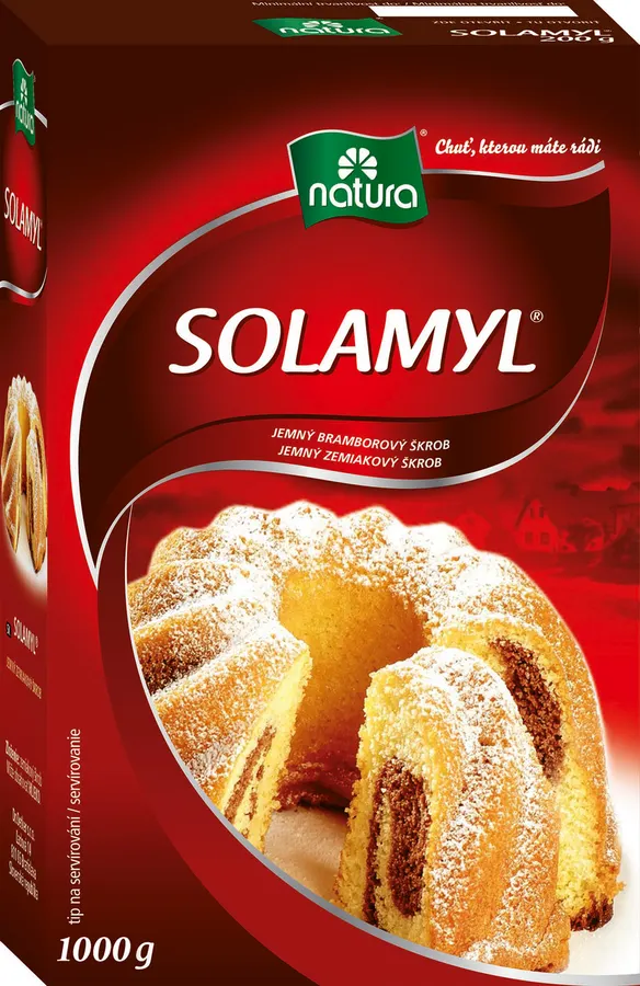Balení jemného bramborového škrobu Natura Solamyl 1 kg