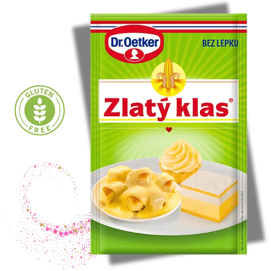 Sáček bezlepkového krémového prášku Zlatý klas Dr. Oetker