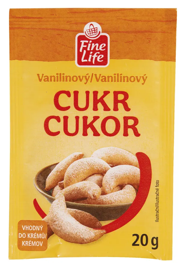 Sáček vanilinového cukru FINE LIFE o hmotnosti 20 g