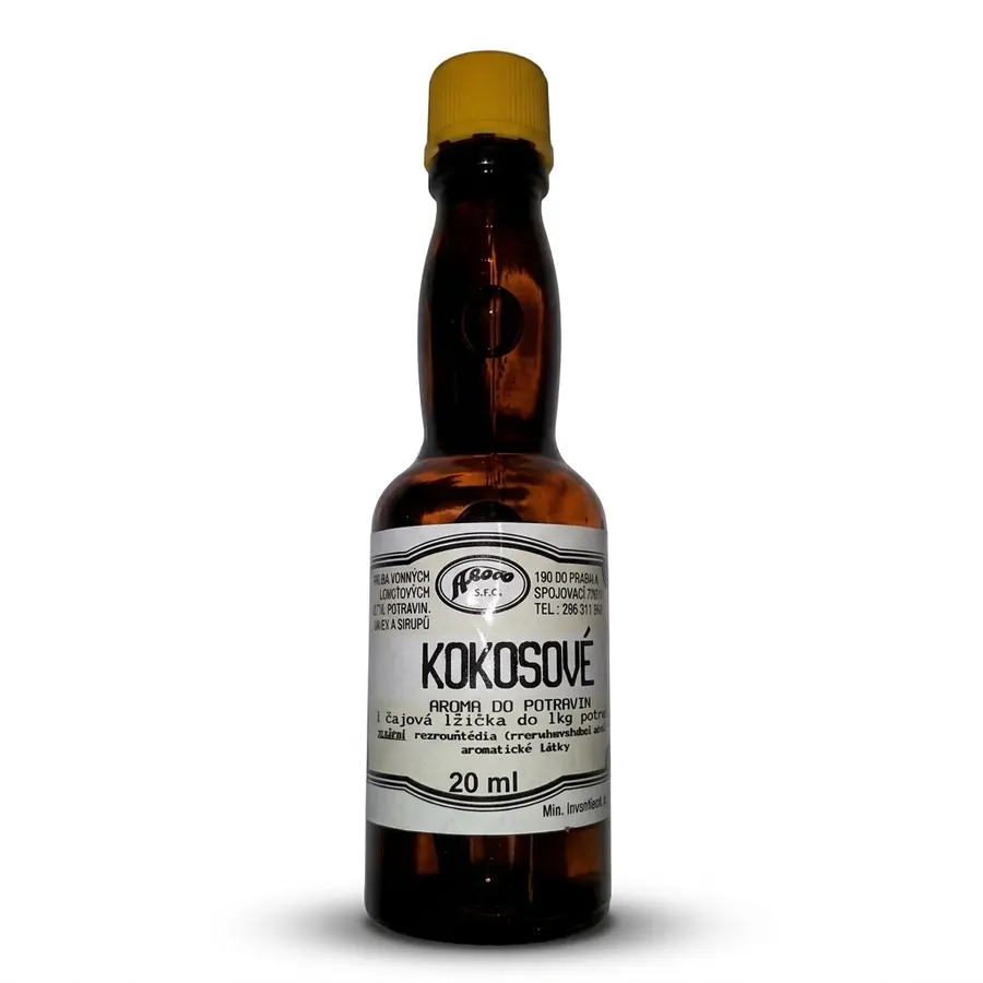 Lahvička s kokosovým potravinářským aromatem Aroco 20 ml