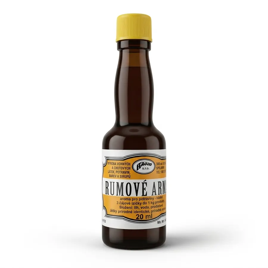 Lahvička s rumovým potravinářským aromatem Aroco 20 ml