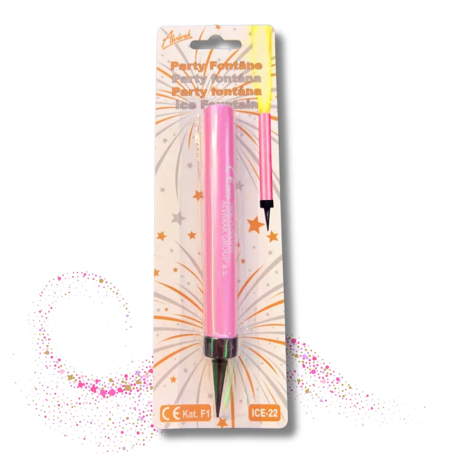 Dortová fontána Alvarak baby pink dvanáct centimetrů