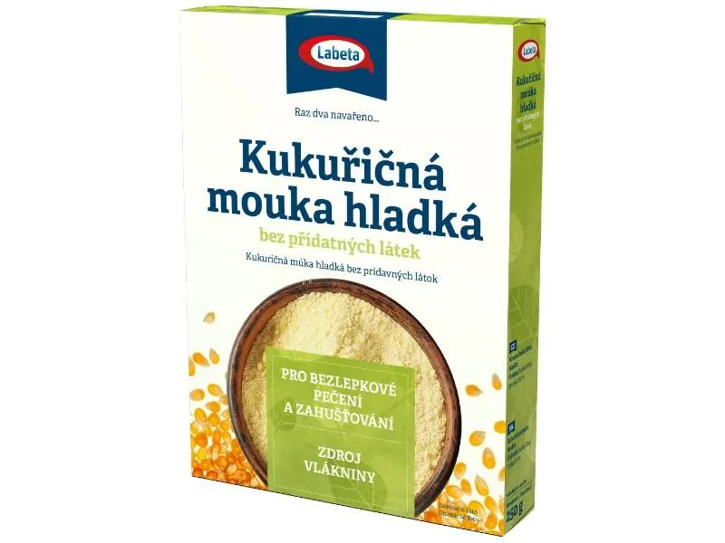 Balení hladké kukuřičné mouky Labeta 250 gramů