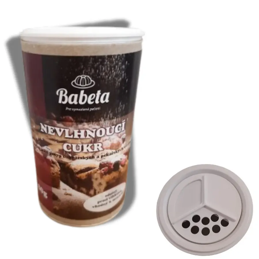 Nevlhnoucí cukr Babeta v praktické cukřence 80 gramů