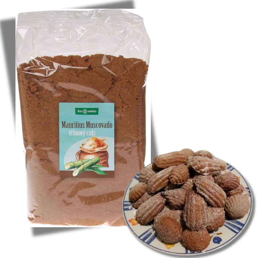 Balení hnědého třtinového moučkového cukru 1 kg