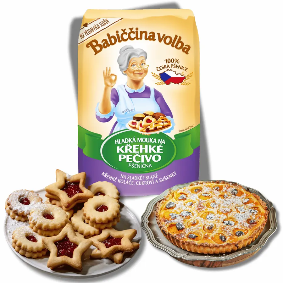 Babiččina volba mouka na křehké pečivo 1kg
