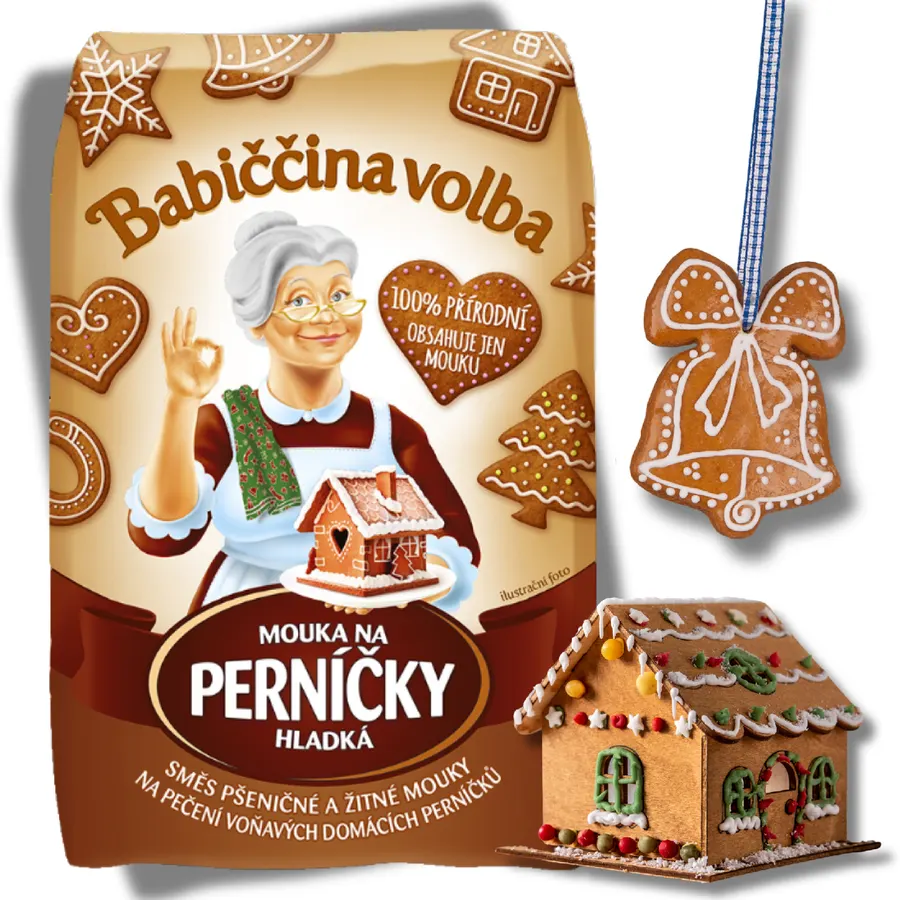 Babiččina volba hladká mouka na perníčky balení 1 kg