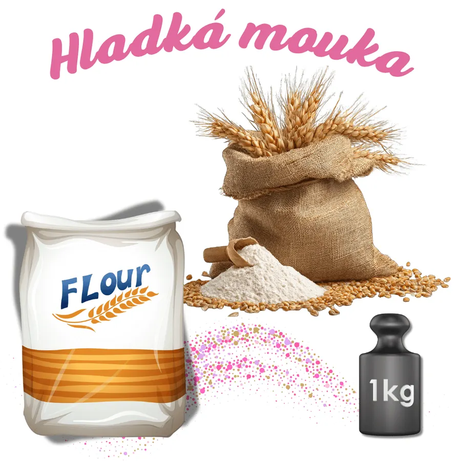 Balení světlé pšeničné hladké mouky GoodMills jeden kilogram