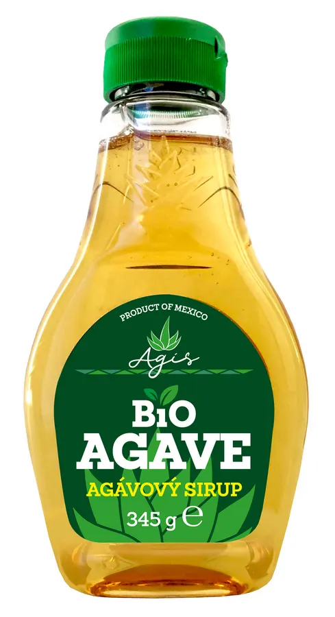 Láhev agávového sirupu Agis BIO o hmotnosti 345 g