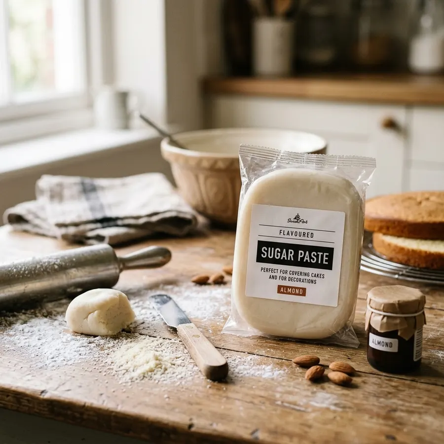 Bílá potahovací hmota SweetArt mandle marcipán 500g