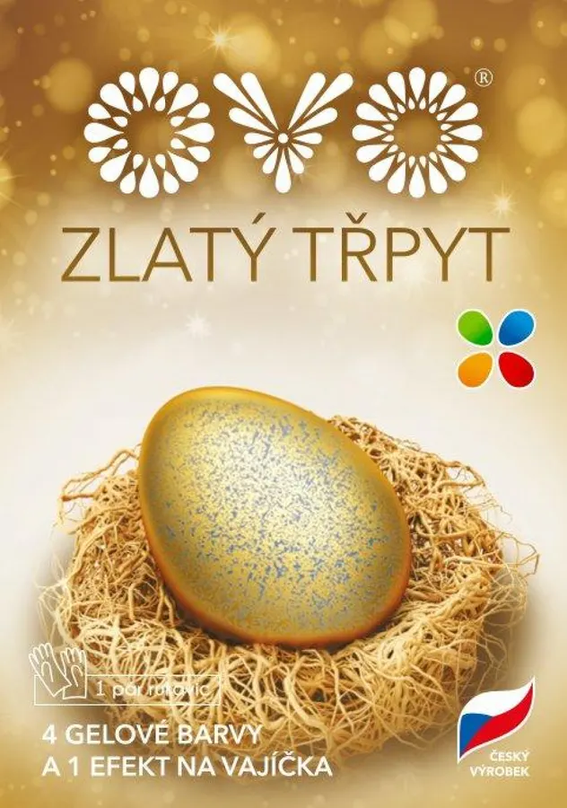 Sada gelových barev Aroco na velikonoční vejce zlatý třpyt