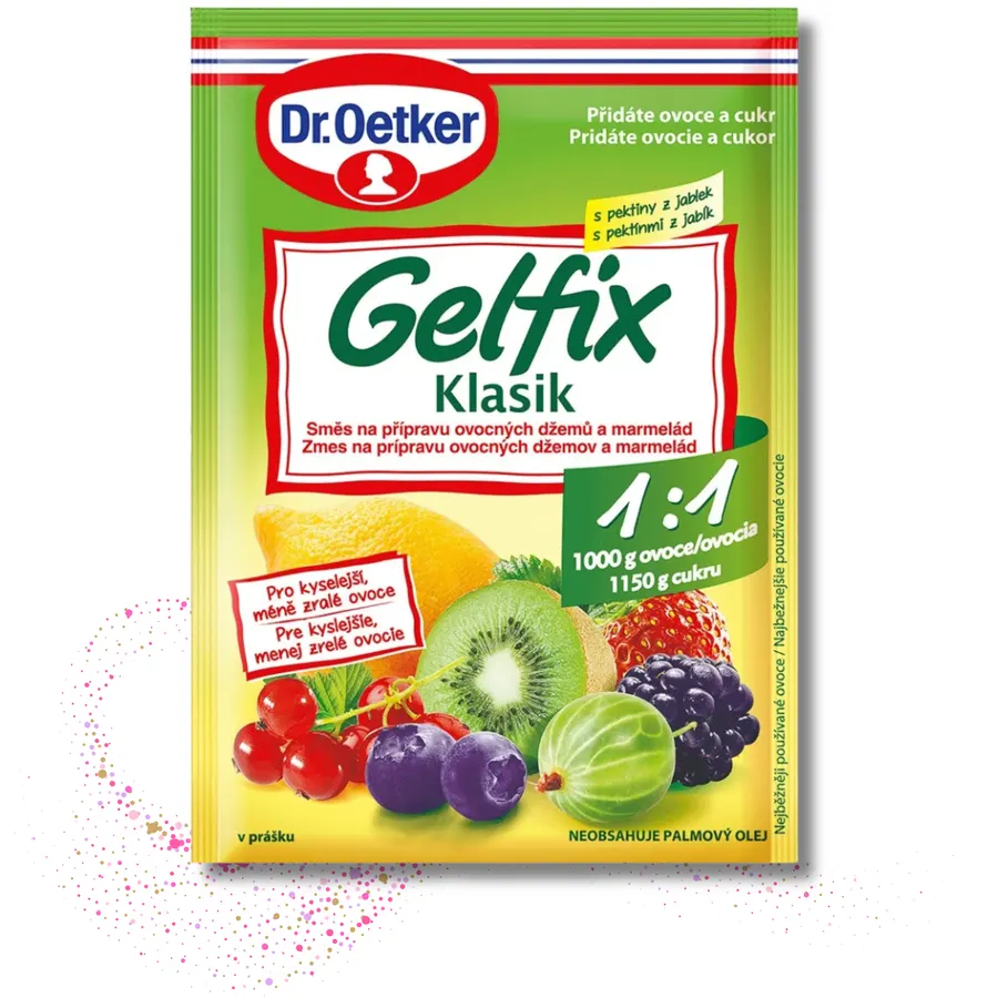 Sáček želírovacího přípravku Gelfix Klasik 1:1 Dr. Oetker