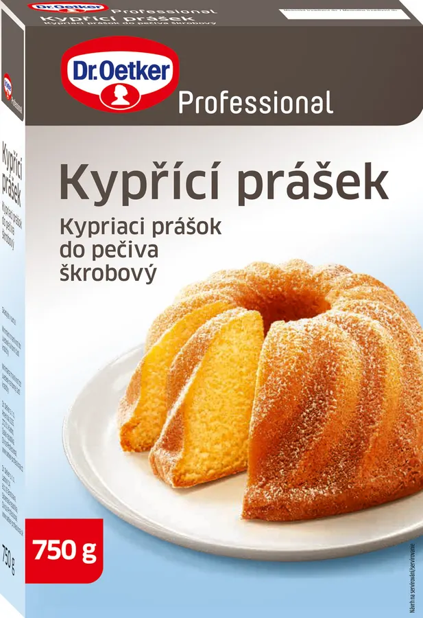 Velké balení kypřicího prášku Dr. Oetker 750 g