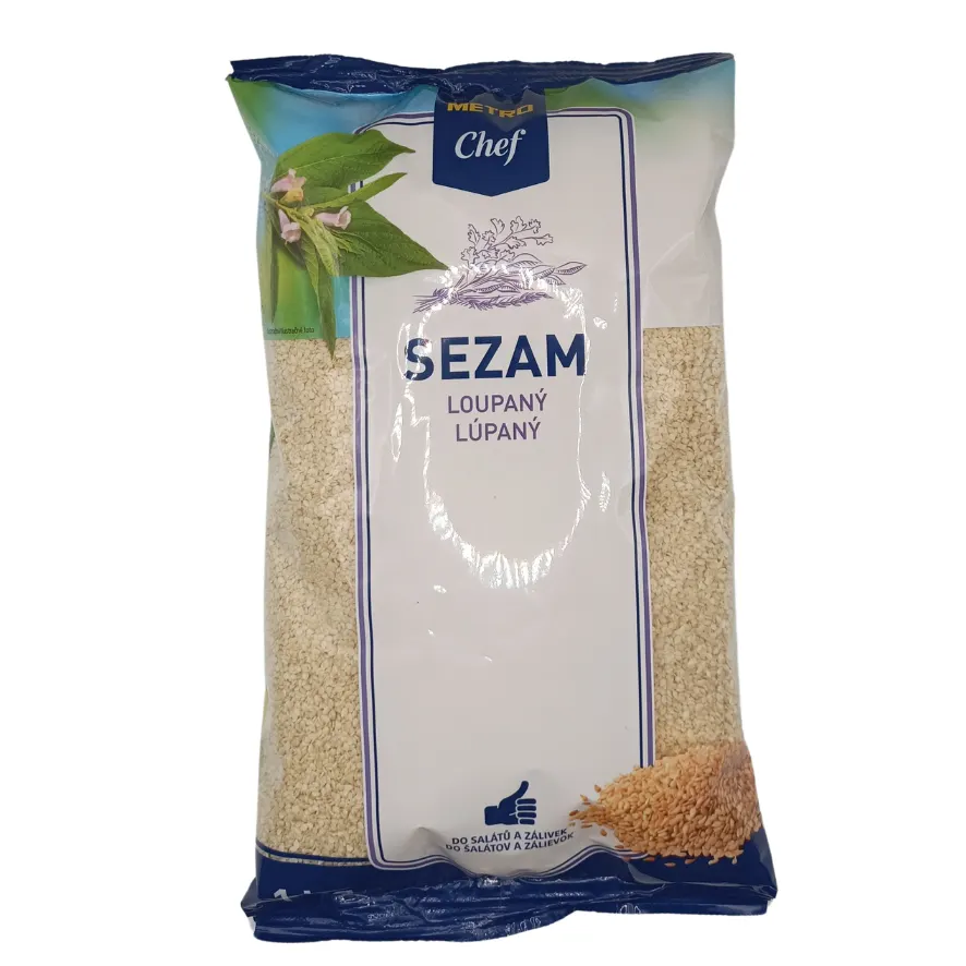 Balení bílého loupaného sezamu METRO Chef 1 kg