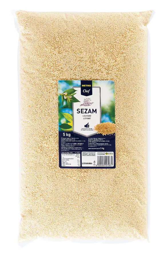 Velké balení loupaného sezamu METRO Chef 5 kg