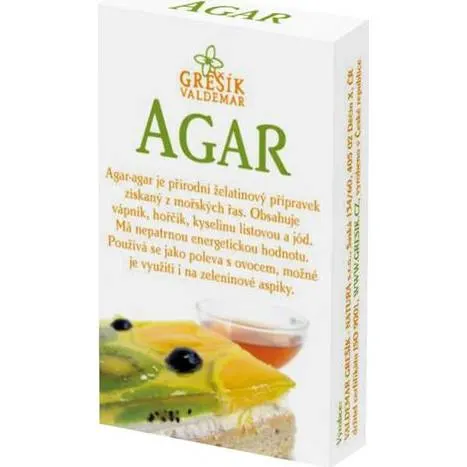 Sáček s želírující látkou Agar Grešík 20 g