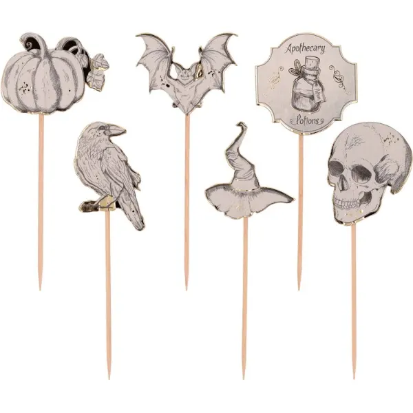 Sada šesti halloweenských zápichů Creepy Halloween od značky Folat