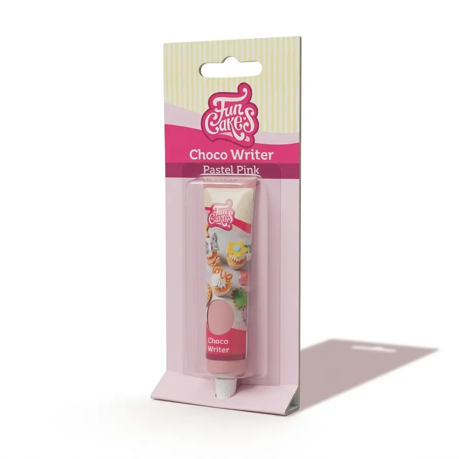 FunCakes čokoládová zdobicí tubička pastelově růžová 25g