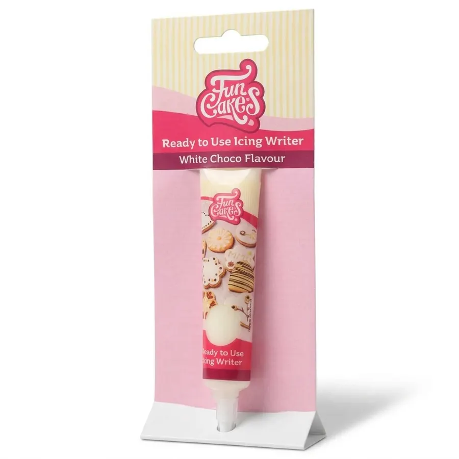 Bílá zdobicí poleva v tubičce FunCakes 25 g
