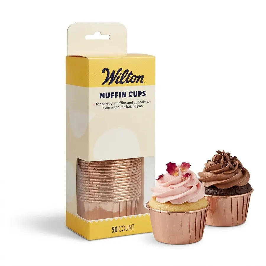 Zlaté metalické košíčky na muffiny Wilton Vintage Gold