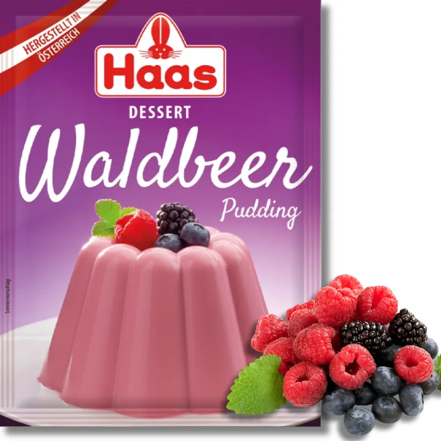 Sáček dezertního pudingu HAAS s lesními plody