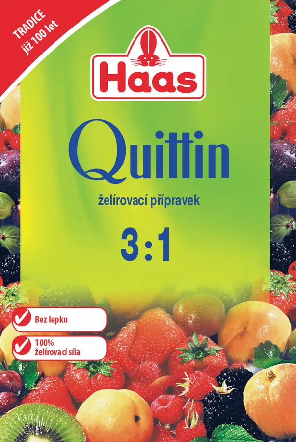 Sáček želírovacího přípravku Haas Quittin 3 : 1