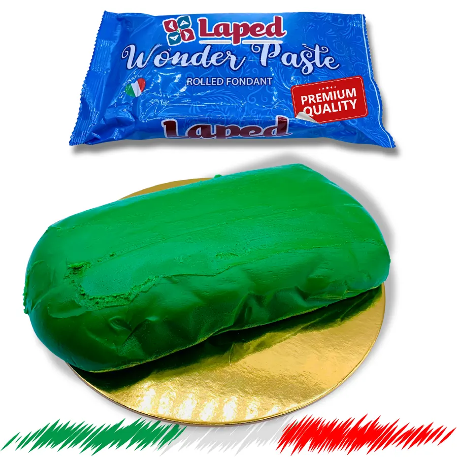 Zelená italská hmota na potahování dortu LAPED 1 kg
