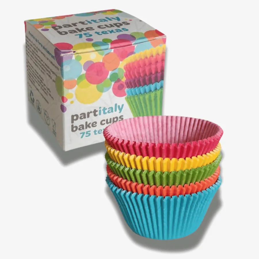Barevné papírové košíčky na cupcakes balení 75 kusů