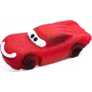 Marcipánová figurka závodní auto na narozeninový dort