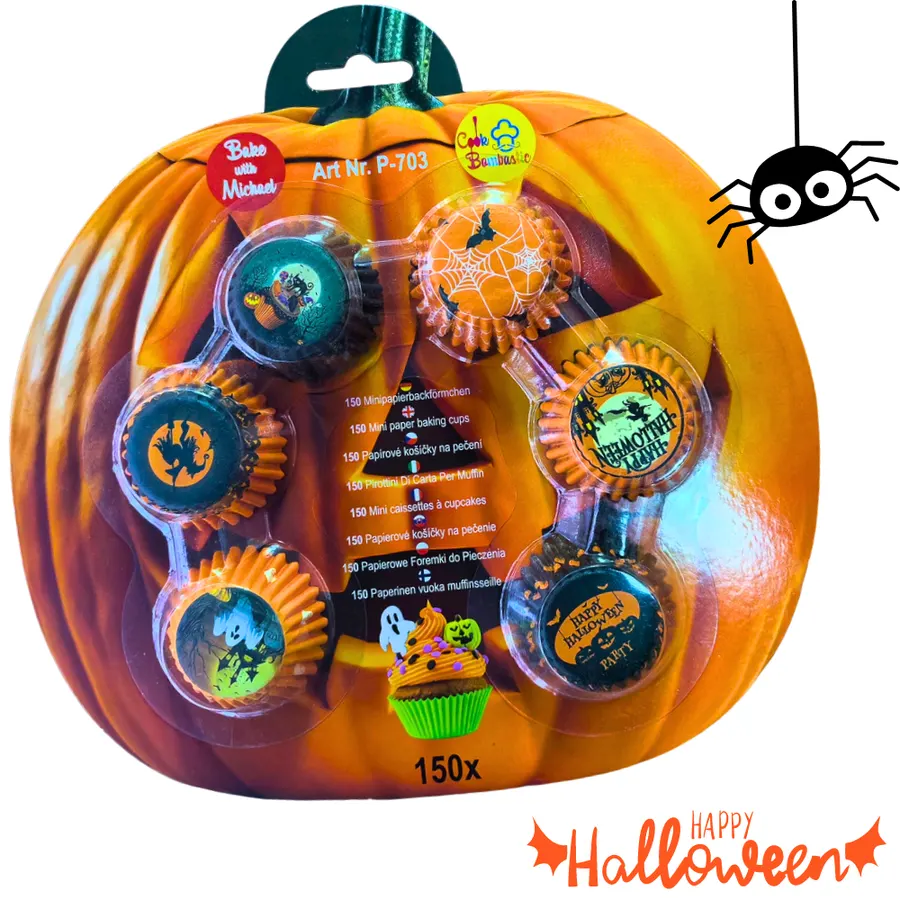 Halloweenské mini košíčky na nepečené cukroví Alvarak