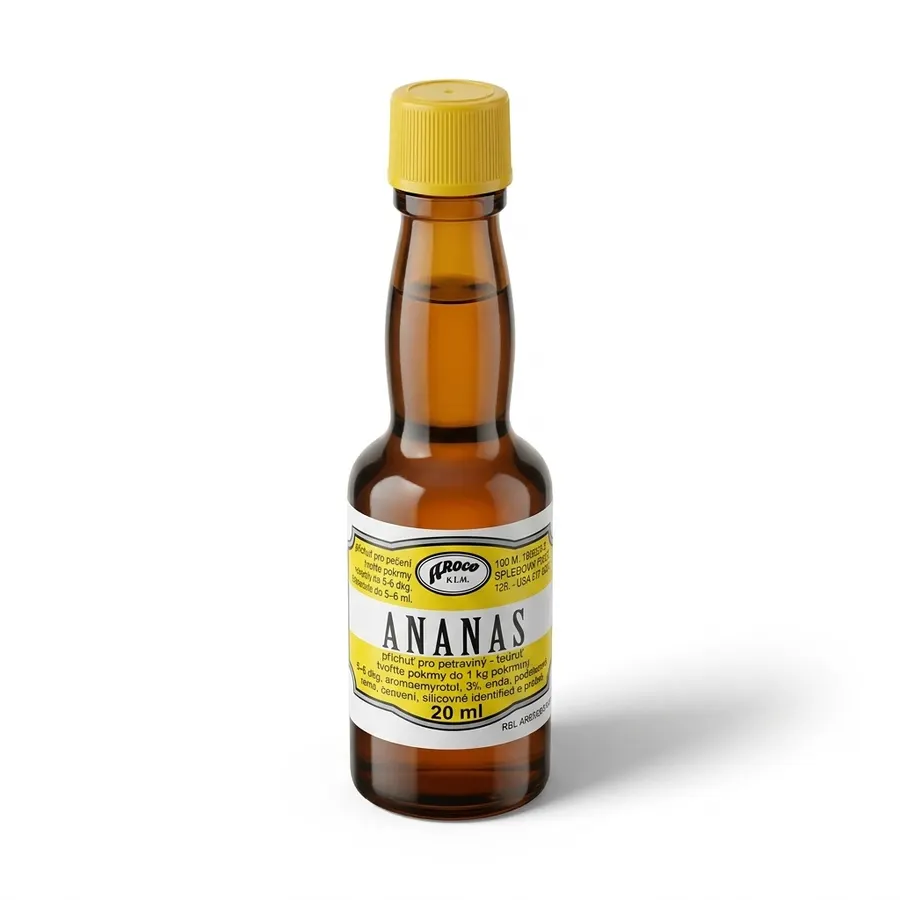 Lahvička s ananasovým potravinářským aromatem Aroco 20 ml