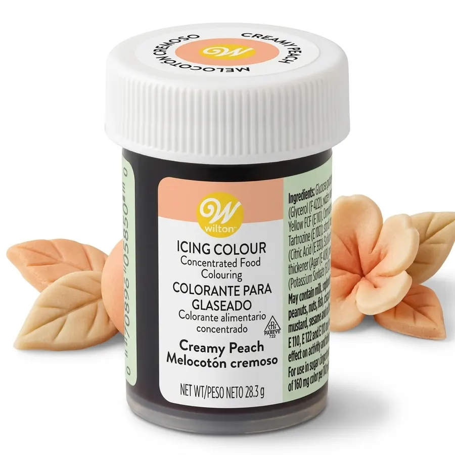 Broskvová gelová barva Wilton Creamy Peach 28 gramů