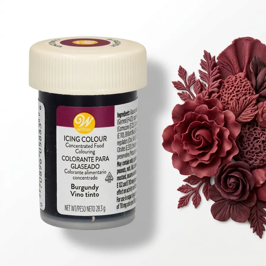 Kelímek gelové potravinářské barvy Wilton vínová burgundy 28 g