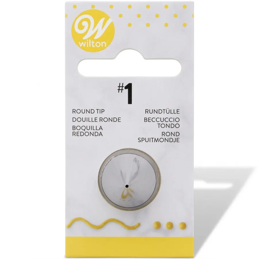 Nerezová hladká trezírovací špička Wilton s otvorem 1 mm
