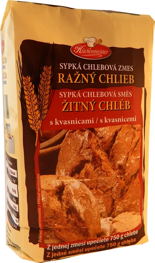 Balení sypké směsi na žitný chléb Küchenmeister