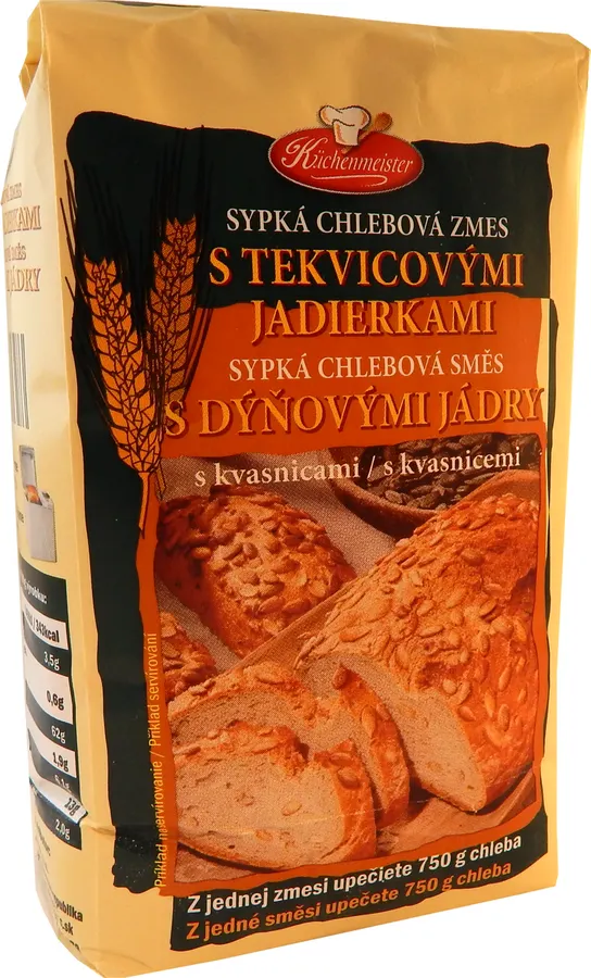 Balení sypké směsi Küchenmeister Špaldový chléb 500 g