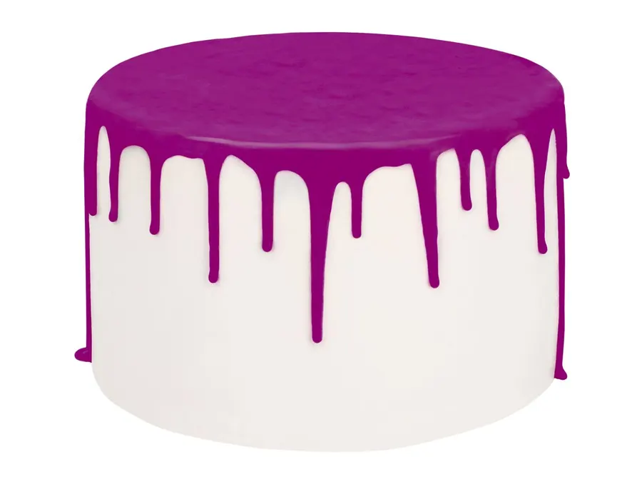 Fialová poleva Cake Drip Cake Masters na dortu