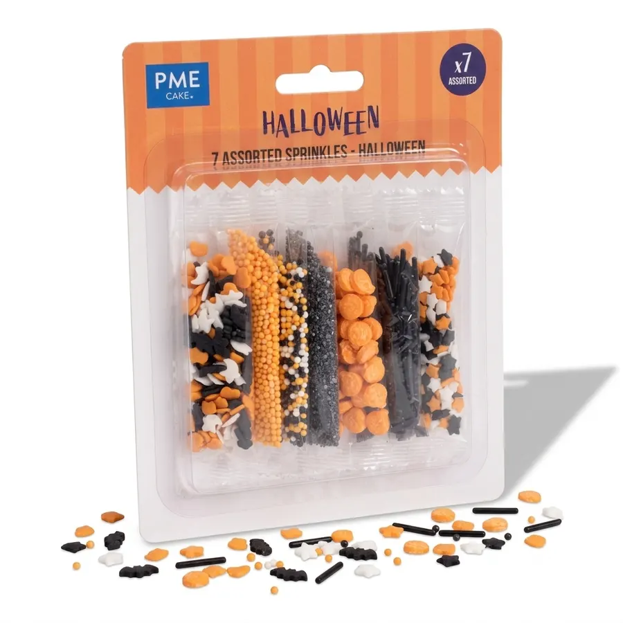 Halloweenské cukrové zdobení PME sedm různých tvarů